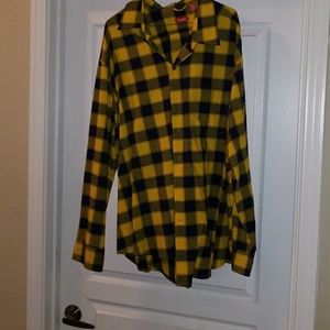 Nice button-down blue and yellow shirt